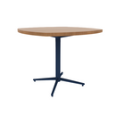 Vaux 36" Squircle Cafe Table HPL Top with Square Edge Glides 30"H