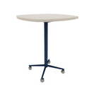 Vaux 36" Squircle Bar Table HPL Top with Square Edge Casters 42"H