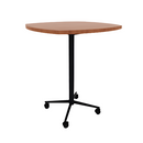 Vaux 36" Squircle Bar Table HPL Top with Square Edge Casters 42"H