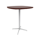 Vaux 36" Squircle Bar Table HPL Top with Square Edge Glides 42"H