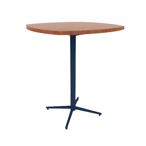 Vaux 36" Squircle Bar Table HPL Top with Square Edge Glides 42"H