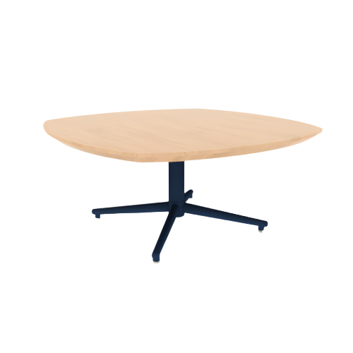 Vaux 36" Squircle Occassional Table HPL Top with Knife Edge Glides 16"H