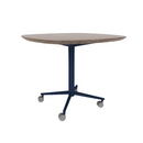 Vaux 36" Squircle Cafe Table HPL Top with Knife Edge Casters 30"H