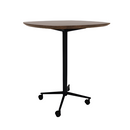 Vaux 36" Squircle Bar Table HPL Top with Knife Edge Casters 42"H