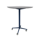 Vaux 36" Squircle Bar Table HPL Top with Knife Edge Casters 42"H