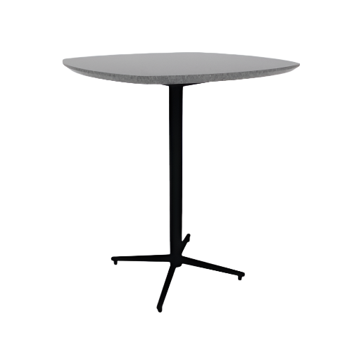 Vaux 36" Squircle Bar Table HPL Top with Knife Edge Glides 42"H