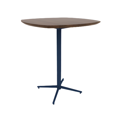 Vaux 36" Squircle Bar Table HPL Top with Knife Edge Glides 42"H