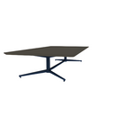 Vaux 42" x 84" Rounded Rectangle Occassional Table HPL Top with Knife Edge Glides 16"H
