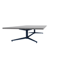 Vaux 42" x 84" Rectangle Occassional Table HPL Top with Square Edge Glides 16"H