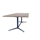 Vaux 42 x 84" Rectangle Cafe Table HPL Top with Square Edge Glides 30"H