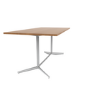 Vaux 42 x 84" Rectangle Conference Table HPL Top with Square Edge Glides 36"H