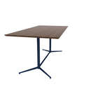 Vaux 42 x 84" Rectangle Conference Table HPL Top with Knife Edge Glides 36"H