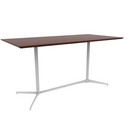 Vaux 42 x 84" Rectangle Bar Table HPL Top with Knife Edge Glides 42"H