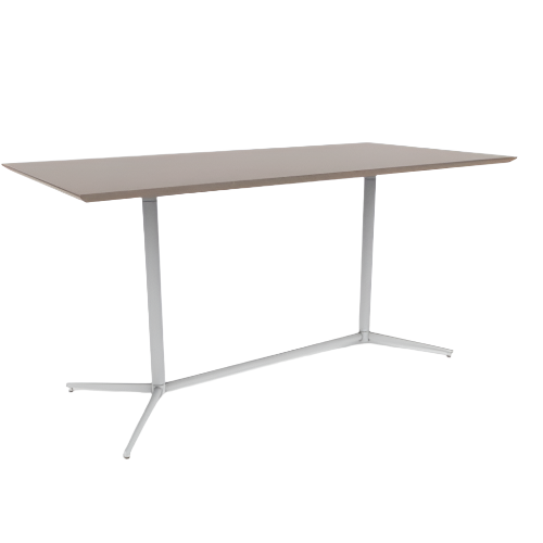 Vaux 42 x 84" Rectangle Bar Table HPL Top with Knife Edge Glides 42"H