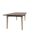 Voodoo 42" x 90" Rounded Rectangle Cafe Table HPL Top with Matching 3MM PVC Square Edge