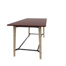 Voodoo 42" x 90" Rounded Rectangle Bar Table HPL Top with Matching 3MM PVC Square Edge