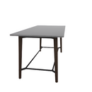 Voodoo 42" x 90" Rounded Rectangle Bar Table HPL Top with Matching 3MM PVC Square Edge