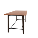 Voodoo 42" x 90" Rounded Rectangle Bar Table HPL Top with Matching 3MM PVC Square Edge