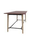 Voodoo 42" x 90" Rounded Rectangle Bar Table HPL Top with Matching 3MM PVC Knife Edge