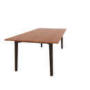 Voodoo 42" x 90" Rectangle Cafe Table HPL Top with Matching 3MM PVC Square Edge