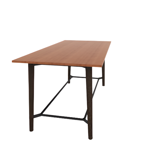 Voodoo 42" x 90" Rectangle Bar Table HPL Top with Matching 3MM PVC Square Edge