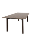 Voodoo 42" x 90" Rectangle Cafe Table HPL Top with Matching 3MM PVC Knife Edge
