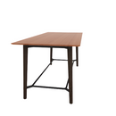 Voodoo 42" x 90" Rectangle Bar Table HPL Top with Matching 3MM PVC Knife Edge