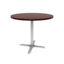 Proof 42" Round Pedestal Counter Table with X-Base HPL Top