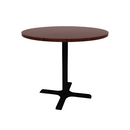 Proof 42" Round Pedestal Counter Table with X-Base HPL Top