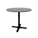 Proof 42" Round Pedestal Counter Table with X-Base HPL Top