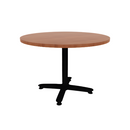 Proof 42" Dia Round Pedestal Cafe Table with Cast Iron Arched Base HPL Top
