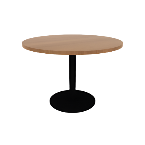 Proof 42" Dia Round Pedestal Cafe Table with Round Steel Base HPL Top