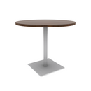 Proof 42" Round Pedestal Counter Table with Square Steel Base HPL Top