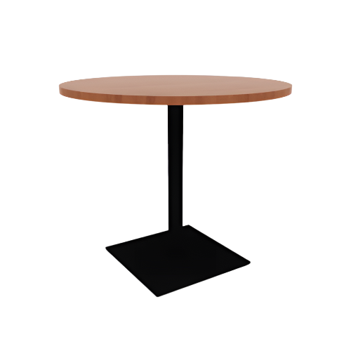 Proof 42" Round Pedestal Counter Table with Square Steel Base HPL Top