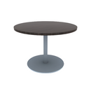 Proof 42" Dia Round Pedestal Cafe Table with Round Stainless Steel Base HPL Top