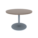 Proof 42" Dia Round Pedestal Cafe Table with Round Stainless Steel Base HPL Top