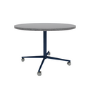 Vaux 42" Round Cafe Table HPL Top with Square Edge Casters 30"H