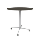 Vaux 42" Round Bar Table HPL Top with Square Edge Casters 42"H