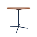 Vaux 42" Round Bar Table HPL Top with Square Edge Glides 42"H