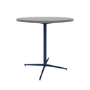Vaux 42" Round Bar Table HPL Top with Square Edge Glides 42"H