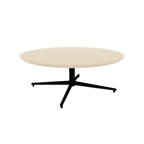 Vaux 42" Round Occassional Table HPL Top with Knife Edge Glides 16"H