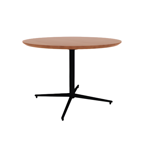 Vaux 42" Round Cafe Table HPL Top with Knife Edge Glides 30"H