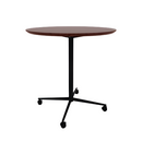 Vaux 42" Round Bar Table HPL Top with Knife Edge Casters 42"H