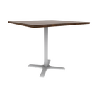 Proof 42" Square Pedestal Counter Table with  X-Base HPL Top