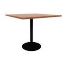 Proof 42" Square Pedestal Counter Table with  Round Steel Base HPL Top