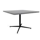 Vaux 42" Rounded Square Cafe Table HPL Top with Square Edge Glides 30"H