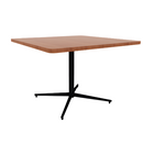 Vaux 42" Rounded Square Cafe Table HPL Top with Square Edge Glides 30"H
