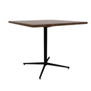 Vaux 42" Rounded Square Conference Table HPL Top with Square Edge Glides 36"H