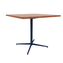 Vaux 42" Rounded Square Conference Table HPL Top with Square Edge Glides 36"H