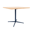 Vaux 42" Rounded Square Conference Table HPL Top with Square Edge Glides 36"H